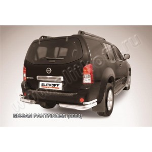 Slitkoff NIP013 защита заднего бампера уголки d76+ d42 двойные Nissan Pathfinder R51