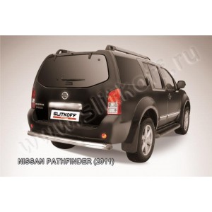 Slitkoff NIP11-007 защита заднего бампера d76 Nissan Pathfinder (2011)