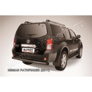 Slitkoff NIP11-007B защита заднего бампера d76 черная Nissan Pathfinder (2011)