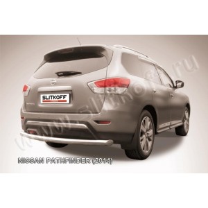 Slitkoff NIP14-014 защита заднего бампера d76 Nissan Pathfinder (2014)