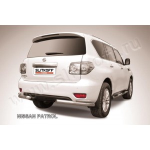 Slitkoff NIPAT018 защита заднего бампера уголки d76+ d42 двойные Nissan Patrol