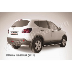 Slitkoff NIQ11-011 защита заднего бампера уголки d57 Nissan Qashqai (2011)