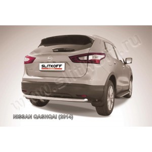 Slitkoff NIQ14-008 защита заднего бампера d57 Nissan Qashqai (2014)