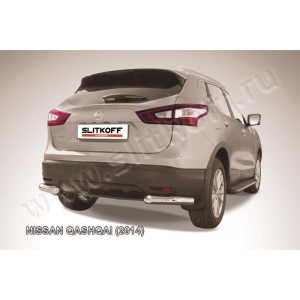 Slitkoff NIQ14-010 защита заднего бампера уголки d76 Nissan Qashqai (2014)