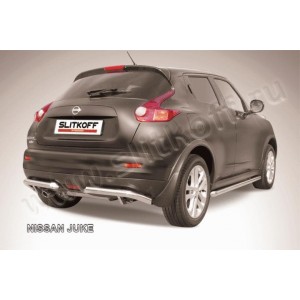 Slitkoff NJ2WD-010 защита заднего бампера уголки d57 Nissan Juke
