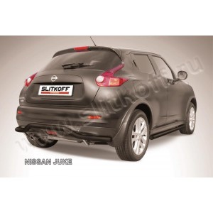 Slitkoff NJ4WD-009B защита заднего бампера d57 "волна" черная Nissan Juke 4WD (2011)
