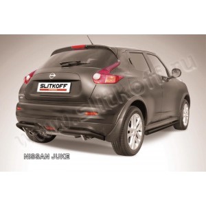 Slitkoff NJ4WD-010B защита заднего бампера уголки d57 черные Nissan Juke 4WD (2011)