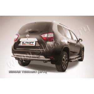 Slitkoff NTER14-009 защита заднего бампера d42 + d42 двойная Nissan Terrano (2014)