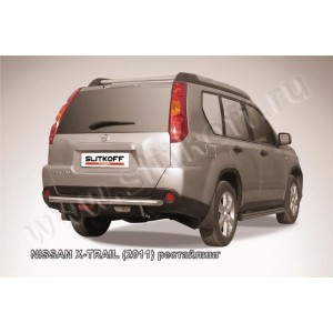 Slitkoff NXT11-009 защита заднего бампера d57 Nissan X-Trail (2011) рестайлинг