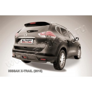 Slitkoff NXT15-009B защита заднего бампера d57 черная Nissan X-Trail (2015)