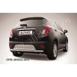 Slitkoff OPMOK13-010 защита заднего бампера d57+ d42 двойная радиусная Opel Mokka (2013)