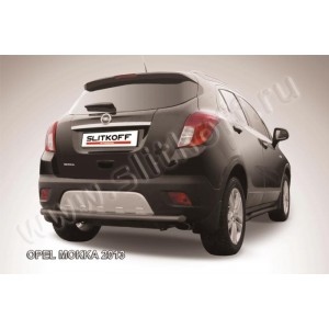 Slitkoff OPMOK13-011B защита заднего бампера d57 радиусная черная Opel Mokka (2013)