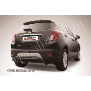 Slitkoff OPMOK13-013B защита заднего бампера d57 "скоба" черная Opel Mokka (2013)