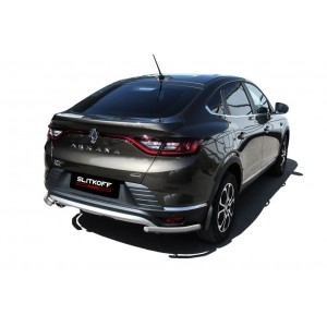 Slitkoff RAR4WD006S защита заднего бампера уголки d42 серебристые Renault Arkana