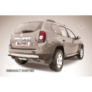 Slitkoff RD010B защита заднего бампера d42 черная Renault Duster