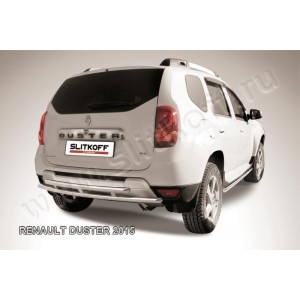 Slitkoff RD15009 защита заднего бампера d42 + d42 двойная Renault Duster 2015