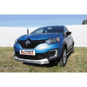 Slitkoff RK2WD002 защита переднего бампера d42 Renault Kaptur 2016