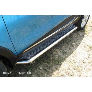 Slitkoff RK2WD003 защита порогов d57 с листом усиленная Renault Kaptur 2016