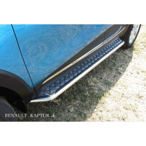 Slitkoff RK2WD004 защита порогов d42 с листом усиленная Renault Kaptur 2016