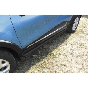 Slitkoff RK2WD007B защита порогов d57 труба черная Renault Kaptur 2016
