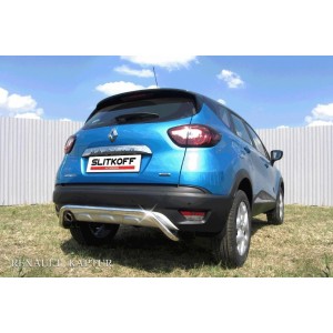 Slitkoff RK2WD008 защита заднего бампера d42 "скоба" Renault Kaptur 2016