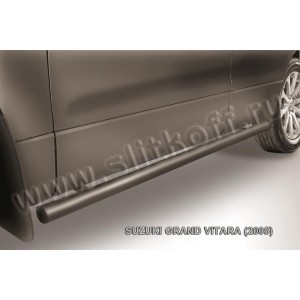 Slitkoff SGV05011B защита порогов d57 труба черная Suzuki Grand Vitara (2005)