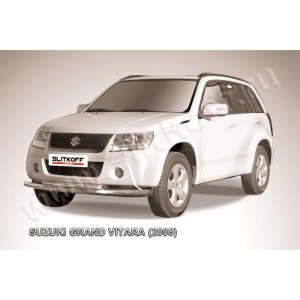 Slitkoff SGV08008 защита переднего бампера d57+ d57 двойная Suzuki Grand Vitara (2008)