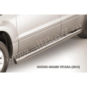Slitkoff SGV12005 защита порогов d76 труба Suzuki Grand Vitara(2012)