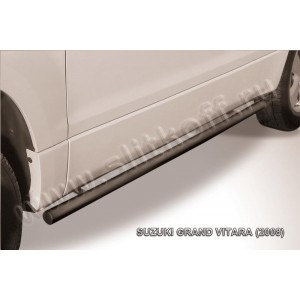 Slitkoff SGV3D08011B защита порогов d57 труба черная Suzuki Grand Vitara (трехдверная 2008)
