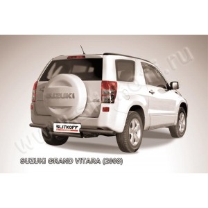 Slitkoff SGV3D08014B защита заднего бампера d57 "волна" черная Suzuki Grand Vitara (трехдверная 2008)