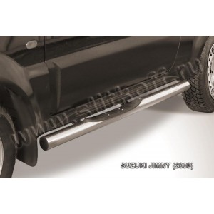 Slitkoff SJ005 защита порогов d76 с проступями Suzuki Jimny
