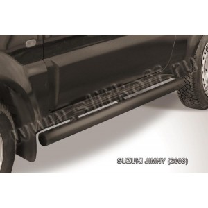 Slitkoff SJ006B защита порогов d76 труба черная Suzuki Jimny