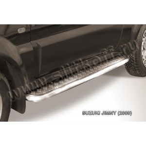 Slitkoff SJ007 защита порогов d57 с листом Suzuki Jimny