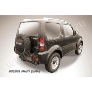Slitkoff SJ009B защита заднего бампера d57 черная Suzuki Jimny