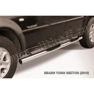 Slitkoff SSR008 защита порогов d76 с проступями SsangYong Rexton (2010)