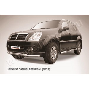 Slitkoff SSR013 защита переднего бампера d57+ d57 двойная SsangYong Rexton (2010)