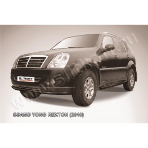 Slitkoff SSR014B защита переднего бампера d57 черная SsangYong Rexton (2010)