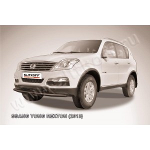 Slitkoff SSRN004B защита переднего бампера d57 черная SsangYong Rexton New (2013)