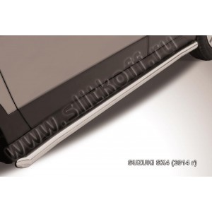 Slitkoff SSX4-14-004 защита порогов d57 с гибами Suzuki SX-4 (2014)