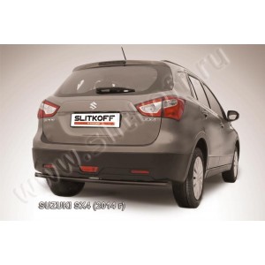 Slitkoff SSX4-14-009B защита заднего бампера d42 черная Suzuki SX-4 (2014)
