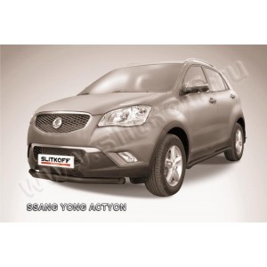 Slitkoff SYA002B защита переднего бампера d76 черная SsangYong Actyon (2011)