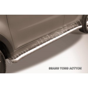 Slitkoff SYA007 защита порогов d57 с гибами SsangYong Actyon (2011)