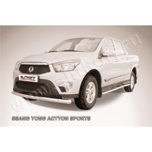 Slitkoff SYAS002 защита переднего бампера d76 SsangYong Actyon Sport (2013)