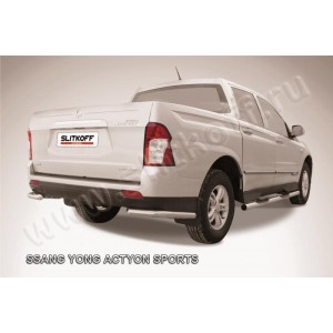 Slitkoff SYAS017 защита заднего бампера уголки d57 SsangYong Actyon Sport (2013)