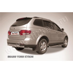Slitkoff SYK014 защита заднего бампера d57+ d57 двойная SsangYong Kyron