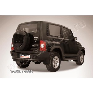 Slitkoff TAT014B защита заднего бампера d76 короткая черная ТагАЗ Tager