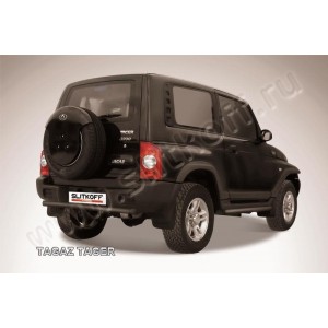 Slitkoff TAT017B защита заднего бампера d57 короткая черная ТагАЗ Tager