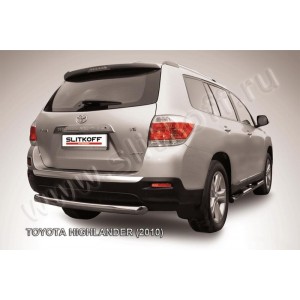 Slitkoff THI012 защита заднего бампера d76 радиусная Toyota Highlander (2010)