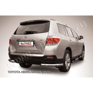 Slitkoff THI014 защита заднего бампера уголки d76 Toyota Highlander (2010)