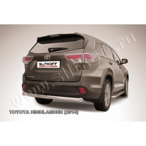 Slitkoff THI14-011 защита заднего бампера d76 радиусная Toyota Highlander (2014)